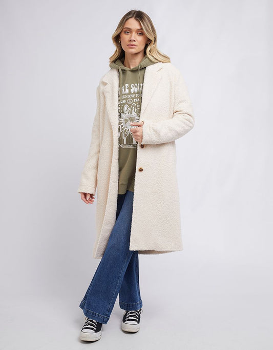 Francesca Teddy Coat - Vintage White