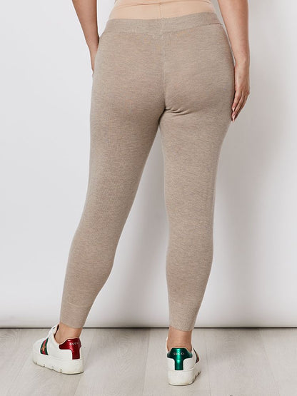 Cashmere Track Pant - Latte