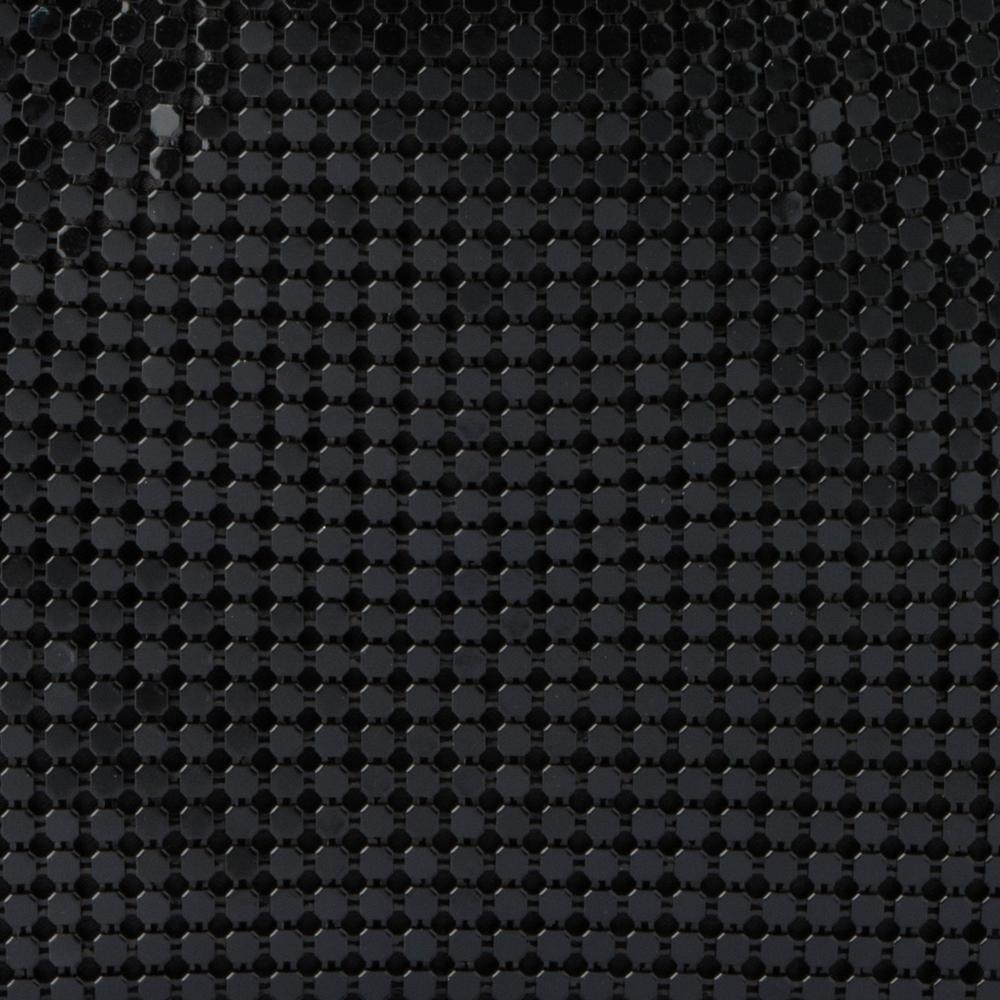 Gigi Mesh Circular Handle Bag - Black