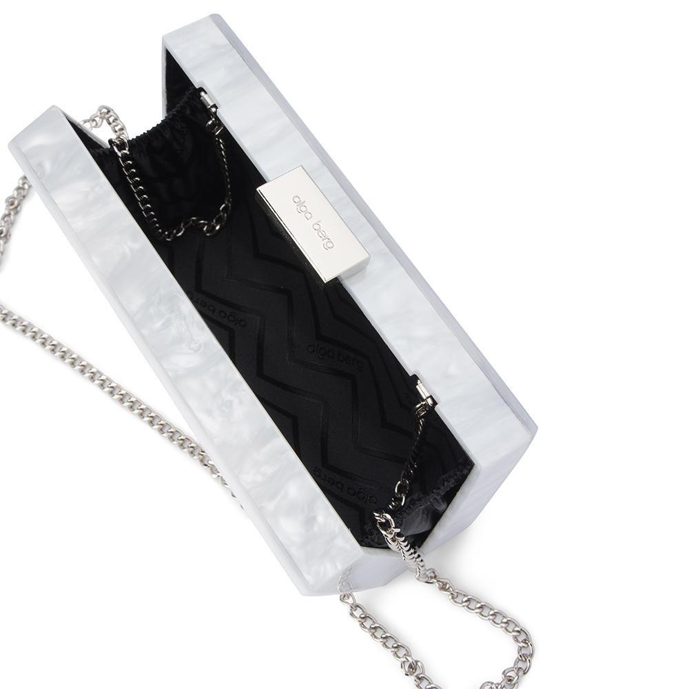 Olga berg silver best sale clutch