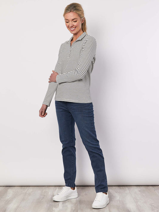 Rib Long Sleeve Tee - Stripe