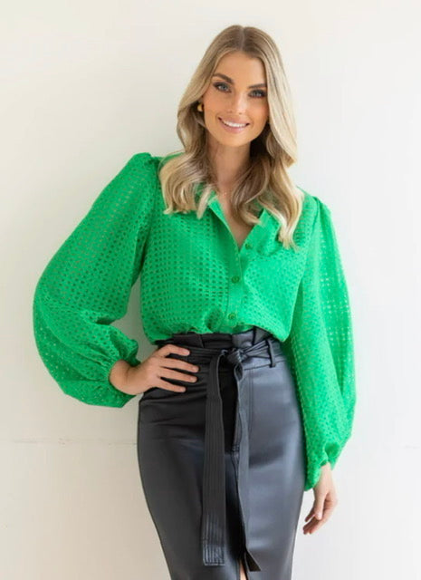 Addison Organza Blouse